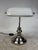 Industrial Ministerial Lamp with Chrome Finish and White Glass Lampshade, 1980s For Sale - Image 3 of 9
