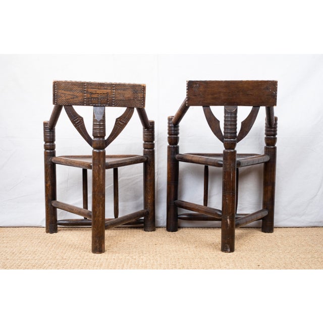 Wood Pair of Late 19th Century Turner's Chairs For Sale - Image 7 of 14