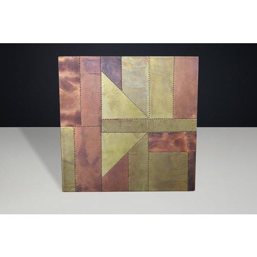 Copper Patchwork Coffee Table by Lorenzo Burchiellaro, Italy, 1960s For Sale - Image 10 of 18