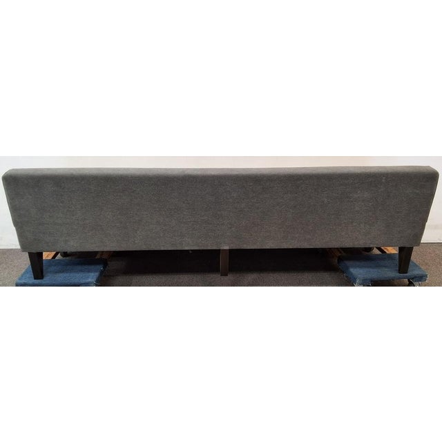 Bespoke Upholstered Armless Mohair Sofas (Set of 2) For Sale - Image 4 of 14