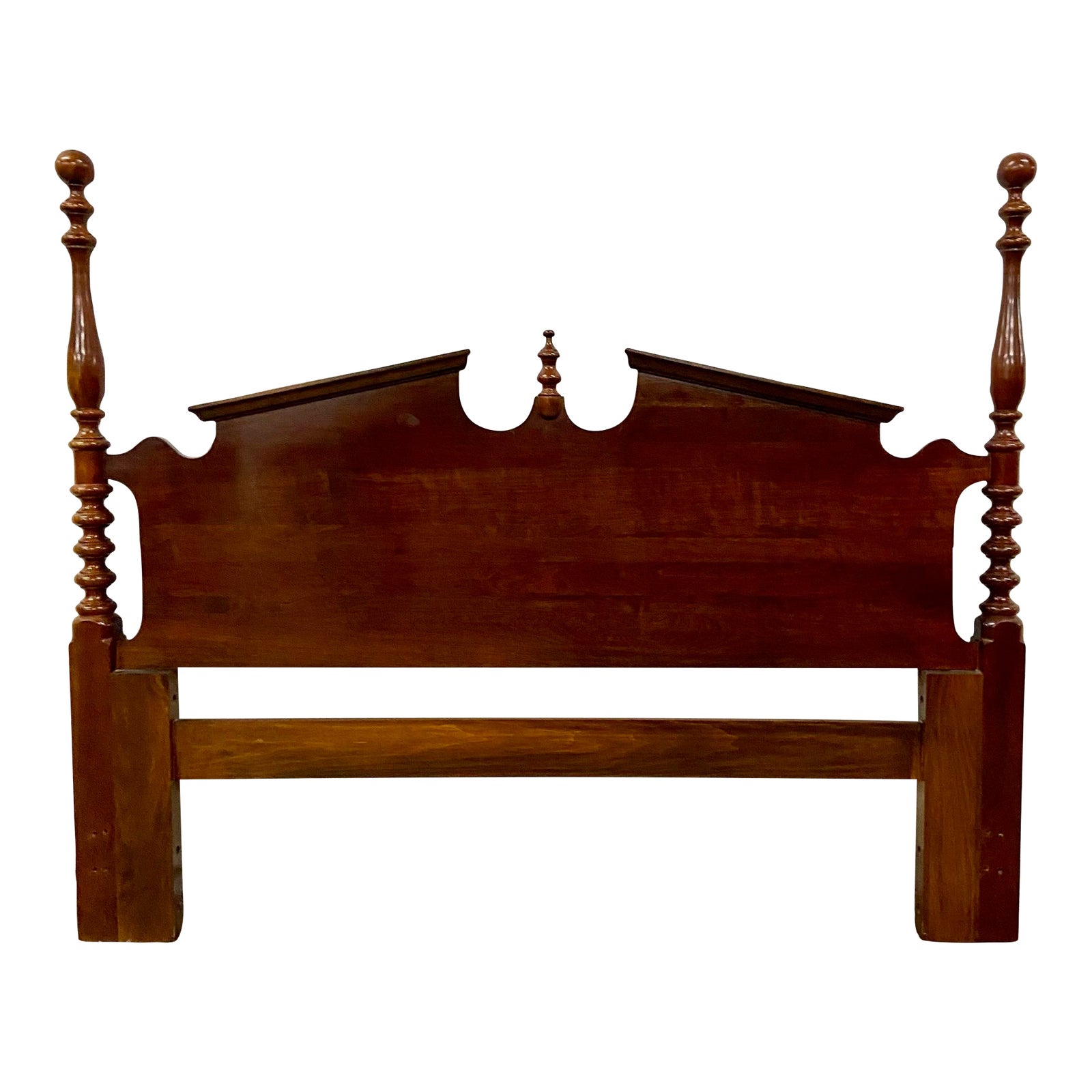 Vintage Queen Size Traditional or Colonial Style Cherry Headboard