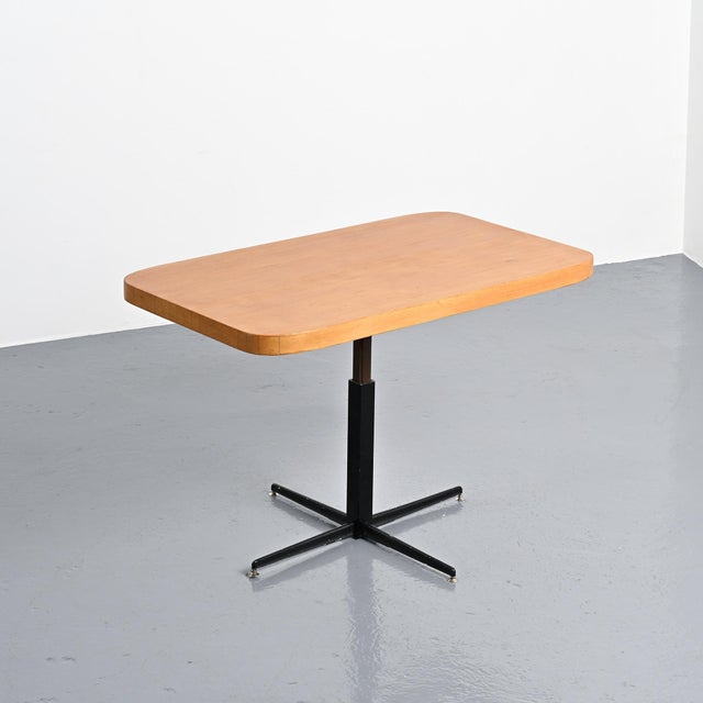 Wood Adjustable Table by Charlotte Perriand for Les Arcs, 1975 For Sale - Image 7 of 16