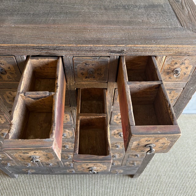 Mid 20th Century Asian Apothocary Cabinet With Drawers For Sale In Los Angeles - Image 6 of 11
