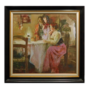 Pino "Mystical Light" Hand Signed & Embellished Custom Framed #14 Make an Offer