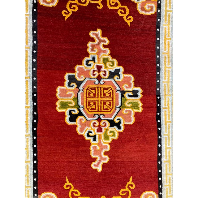 Vintage Tibetan Rug, 1930s For Sale - Image 12 of 16