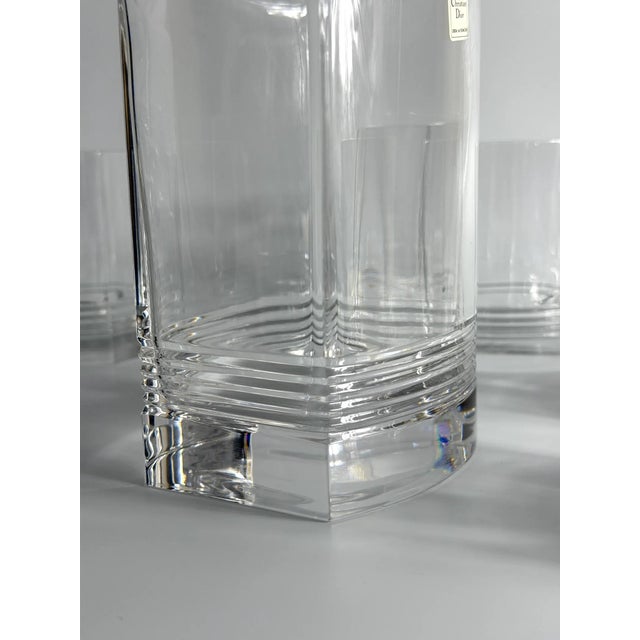 Lead Crystal Decanter and Whiskey Glasses from Christian Dior, 1970s, Set of 7 For Sale - Image 12 of 16