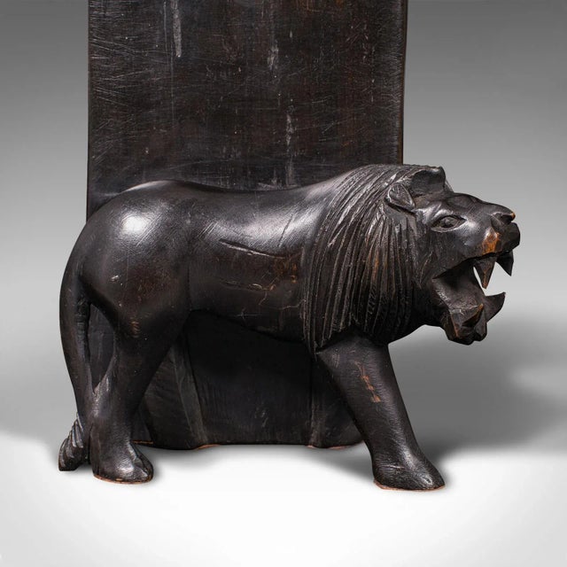 1900's Pair of Antique Carved Lion Bookends For Sale - Image 9 of 11