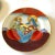 Metal Japanese Satsuma Moriage Hand Painted Plates With Gold Leaf - Set of 8 For Sale - Image 7 of 9