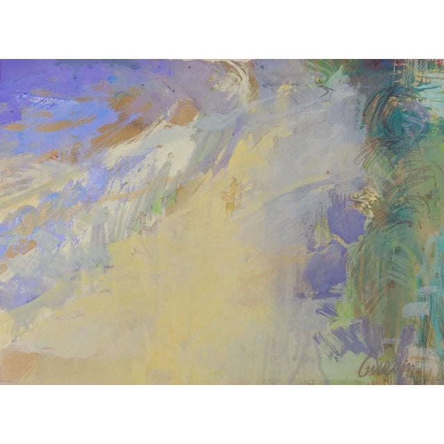 Mid 20th Century Vintage Mid Century John Guerin Abstract Landscape Painting For Sale - Image 5 of 5