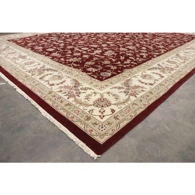 Vintage Chinese Tabriz Rug, 12'00 X15'04 For Sale In Dallas - Image 6 of 9