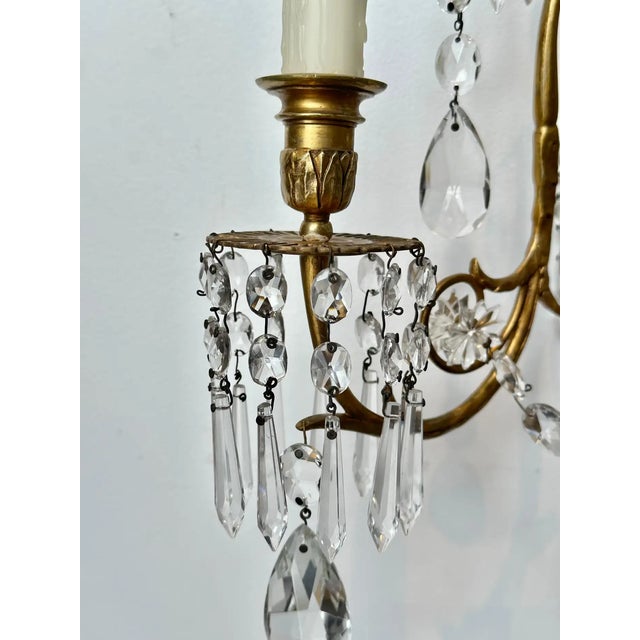 Metal Set of Four 19th Century Baltic Neoclassical Sconces For Sale - Image 7 of 8
