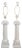 Late 20th Century Neoclassical Style Ionic Column Table Lamps, Pair For Sale