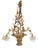 Four-Light Brass and Braided Brass Basket Pendant Light For Sale