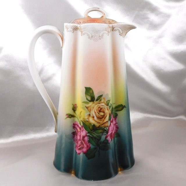 Traditional 1940s Rosenthal Coffee Pot, Teapot, Chocolate Pot For Sale - Image 3 of 7
