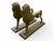 A striking pair of contemporary sculptural horses, drawing on classical equestrian forms and reinterpreted through a...