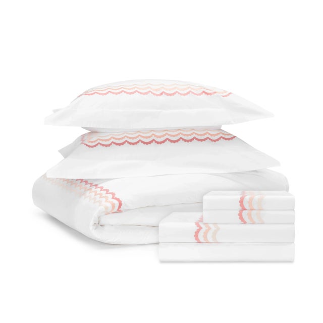 Celerie Kemble + Hamburg House Scallop King Bedding Set - 7 Pieces For Sale In Miami - Image 6 of 6