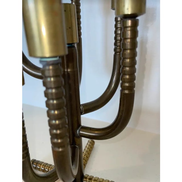 Metal 1910s Brass Candelabra For Sale - Image 7 of 9