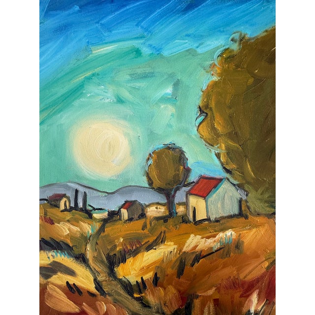 Contemporary Sunlit Countryside Pathway, Contemporary Expressionist, Iris Giclee, Artist Hallie Walker For Sale - Image 3 of 12