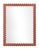 Contemporary Fleur Home Carnival Chaos Rectangle Mirror in Red Earth, 30x40 For Sale - Image 3 of 3