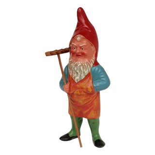Terracotta Garden Gnome, GDR, 1960s For Sale
