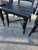1990s Black Wicker Texture Dining Chairs - Set of 4 For Sale - Image 4 of 4
