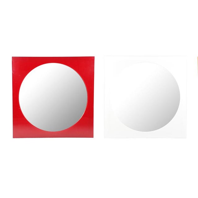 Glass Model 4724 Wall Mirror in Acrylic Glass by Gino Colombini for Kartell, 1972 For Sale - Image 7 of 14