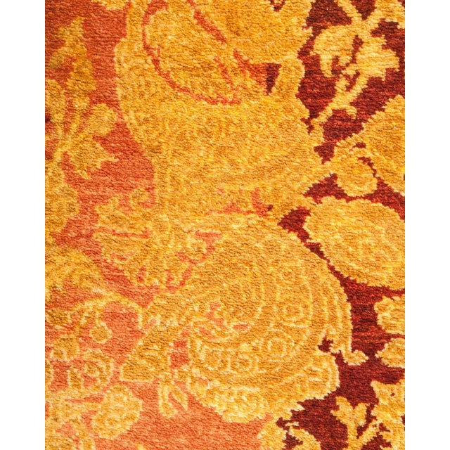 Traditional Mogul Collection Hand-Knotted Runner - Pink 2' 8" x 7' 9" For Sale - Image 3 of 9