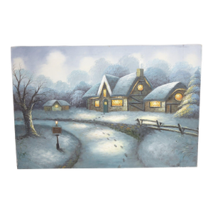 "A Path to Warmth" - Oil on Canvas, Unframed