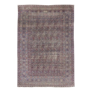 Late 19th Century Persian Lavar Kerman Rug, 14'00 X 20'02 For Sale