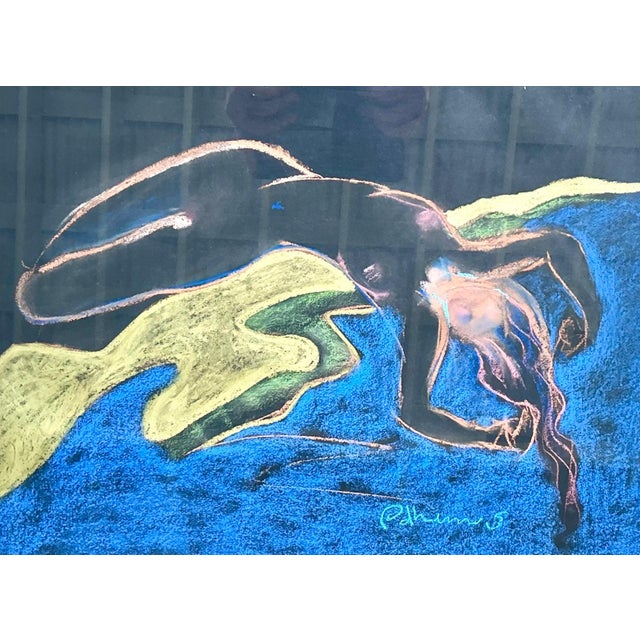 Vintage Abstract Nude Pastel Drawing For Sale - Image 13 of 13