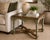 Spanish Revival Mid 20th Century Spanish Revival Accent Table in Sagewood Green, Satin Walnut & Gilded Gold For Sale - Image 3 of 3
