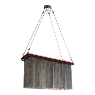 Attributed to Ochre Chainmail Chandelier For Sale