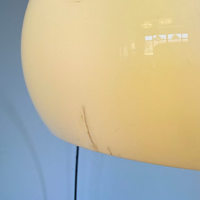 Cream Space Age Arc Lamp in the style of Sölken Leuchten and Reggiani, 1970s For Sale - Image 8 of 12