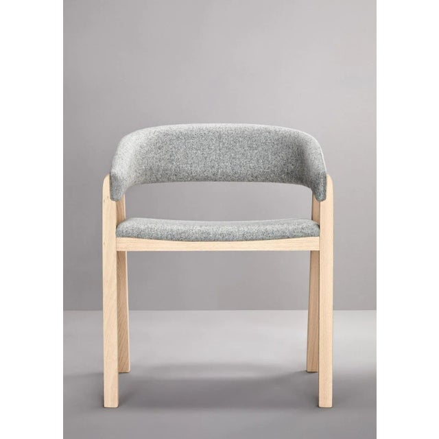 Oslo chair - grey by pepe albargues. Dimensions: w59, d50, h75, seat 46. Materials: beech wood structure. Foam cmhr (high...
