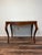 Vintage Italian Burl Wood Writing Desk With Parquetry Top & Cabriole Legs For Sale - Image 4 of 8