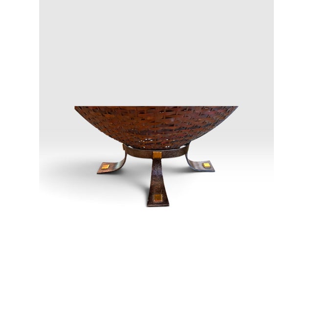 Copper Vintage Exceptional Sculptural Table Lamps by Maitland-Smith, Hand Made in the Philippines - a Pair For Sale - Image 8 of 10