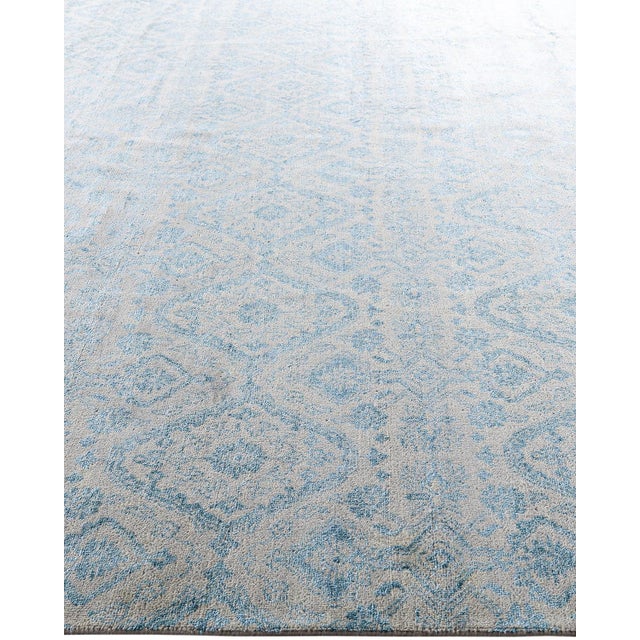 Solo Rugs Ikat, One-of-a-Kind Hand-Knotted Area Rug - Beige, 9' 0" x 12' 2" For Sale - Image 4 of 8
