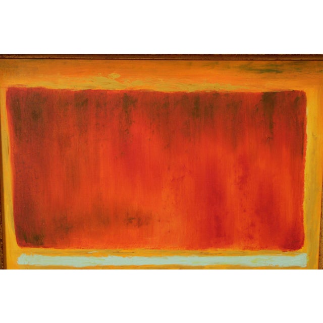 Abstract Expressionism Framed Color Block Painting For Sale - Image 10 of 12