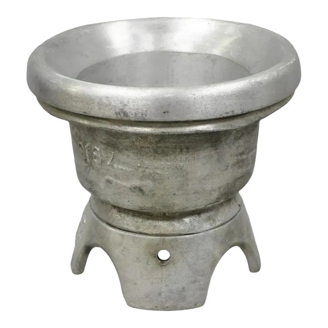 Vintage Boon & Lane Aluminum Hat Block Mold Form Millinery Luton Beds England A For Sale