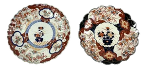 Imari Porcelain Dishes, Japan, 19th Century, Set of 2