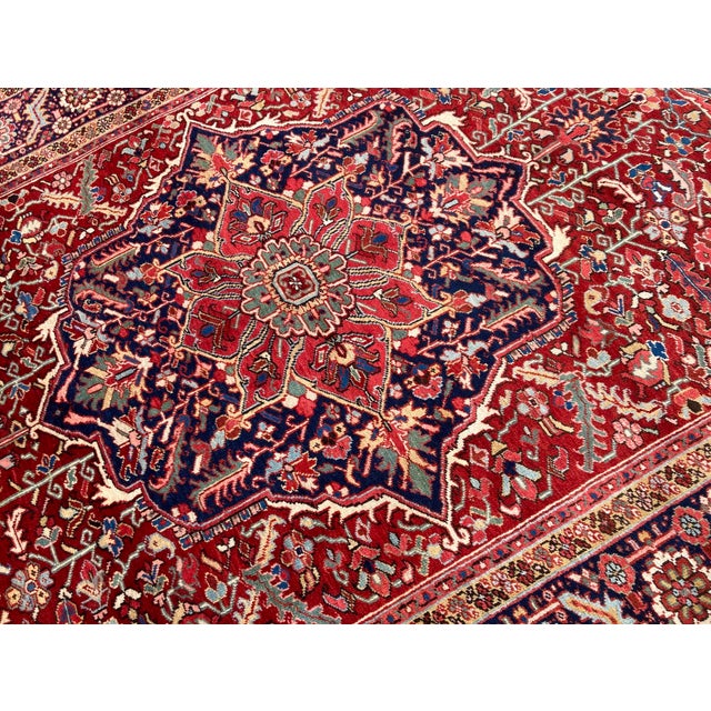 Antique Heriz Rug, 1920s For Sale - Image 10 of 18