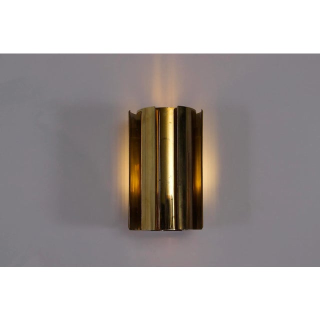 1960s Vintage Swedish Brass Wall Lights, 1960s, Set of 2 For Sale - Image 5 of 11