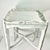 Vintage Shabby Chic Farmhouse Chippy Paint Wood Gallery Side Table. For Sale - Image 13 of 15