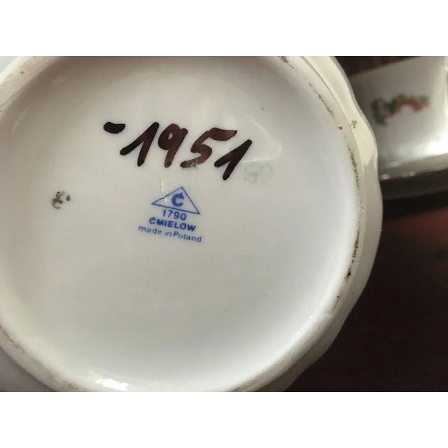 Goldenrod Polish Porcelain Tableware Set from Ćmielów, 1950s, Set of 30 For Sale - Image 8 of 17