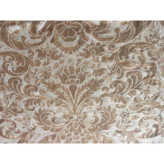 1990s Custom Made Fortuny Fabric Tablecloth For Sale
