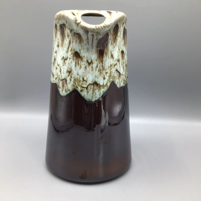 Mid-Century Modern Canonburg Brown Drip Pitcher U S A. Ironstone 64 Ounce For Sale - Image 3 of 13