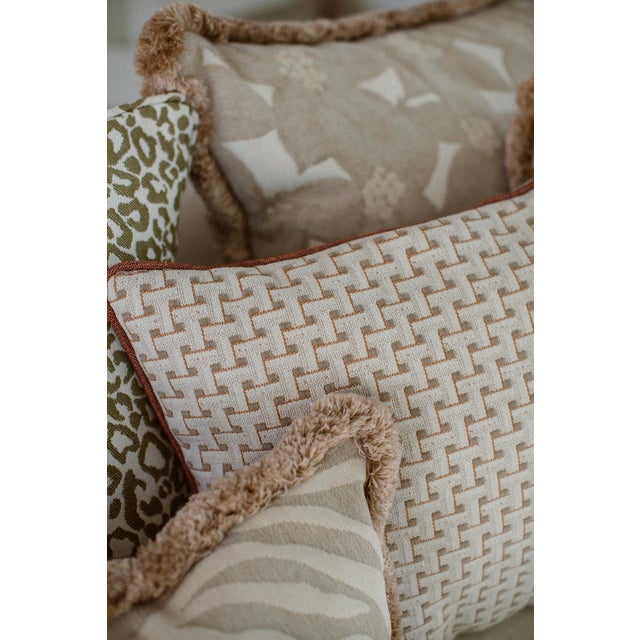 Not Yet Made - Made To Order Palais Outdoor Cushion Michelle Sand, 18x18 Inch For Sale - Image 5 of 6