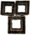 Vintage Woven Natural Fiber Square Wall Shelves, Set of 3 For Sale - Image 4 of 9