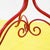 Red Metal Freestanding Coat Rack with Curved Hooks For Sale - Image 6 of 8