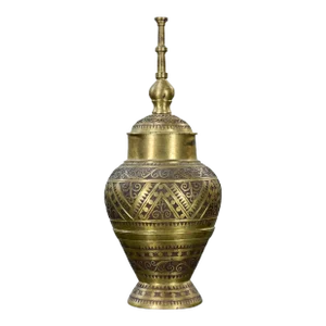 20Th Century Asian Islamic Philippine Wedding Vessel or Gador or Mindanao Maranao Cast Brass Urn